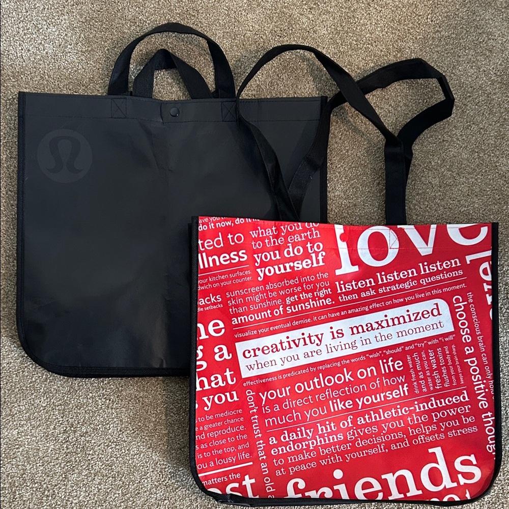 Set of 2 Lululemon Tote Bags